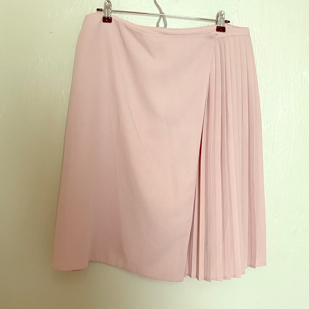 Topshop pleated wrap skirt